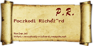 Poczkodi Richárd névjegykártya