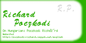 richard poczkodi business card
